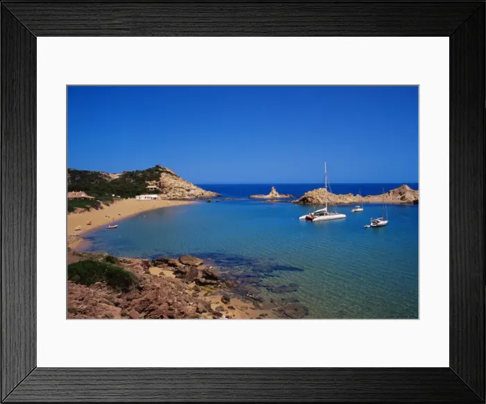 Framed Print : Cala Pregonda beach on northern coast Framed Print : Cala Pregonda beach on northern coast