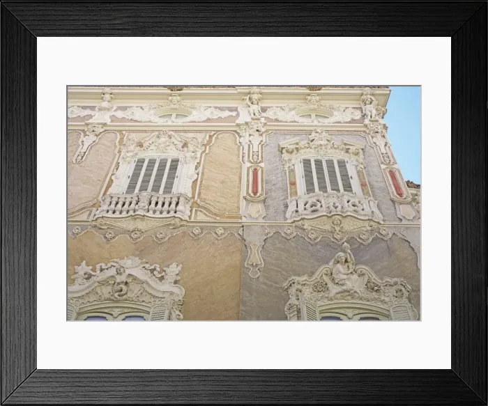 Framed Print : Marques de Dos Aguas facade Framed Print : Marques de Dos Aguas facade