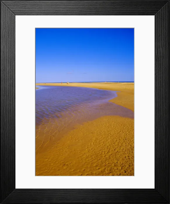 Framed Print : Blue lagoon and sandy beach Framed Print : Blue lagoon and sandy beach