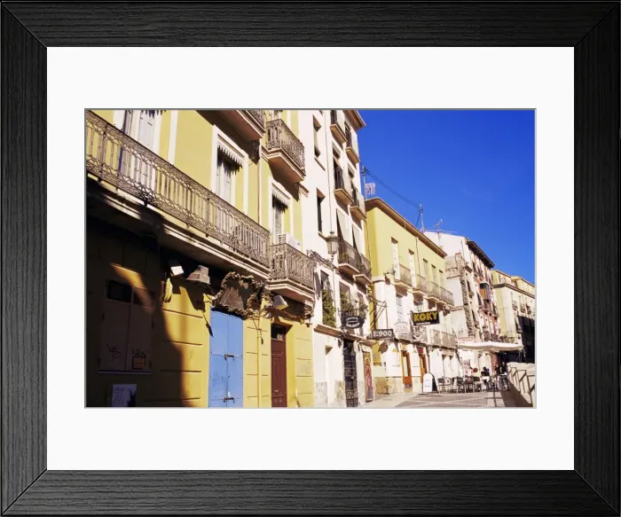 Framed Print : Old painted houses Framed Print : Old painted houses