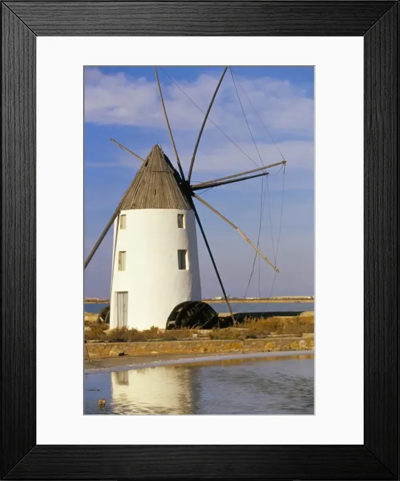 Framed Print : Old windmill at Mar Menor Framed Print : Old windmill at Mar Menor