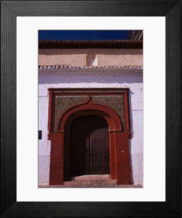 Framed Print : Arched doorway in Mudejar style in the 16th century Framed Print : Arched doorway in Mudejar style in the 16th century