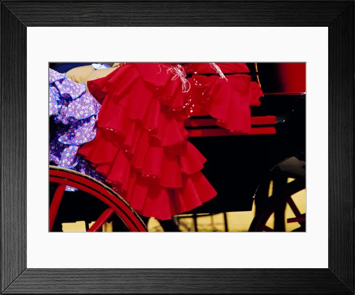 Framed Print : Detail of festival goers dress Framed Print : Detail of festival goers dress