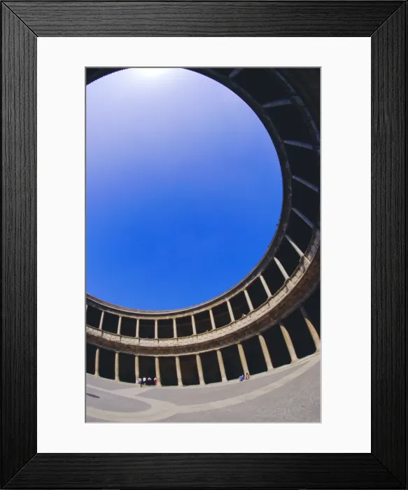 Framed Print : Two tiered circular courtyard Framed Print : Two tiered circular courtyard