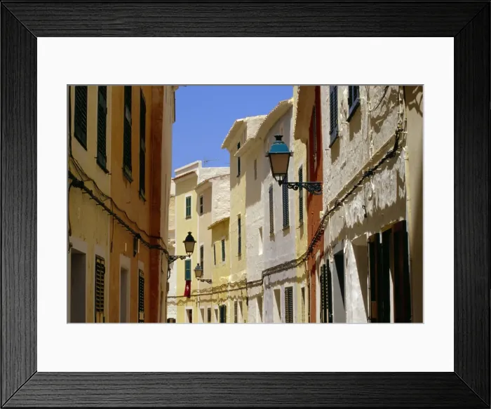 Framed Print : Colourful houses Framed Print : Colourful houses