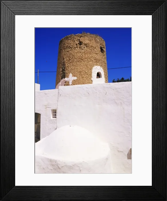 Framed Print : Defensive tower and typical peasants oven Framed Print : Defensive tower and typical peasants oven