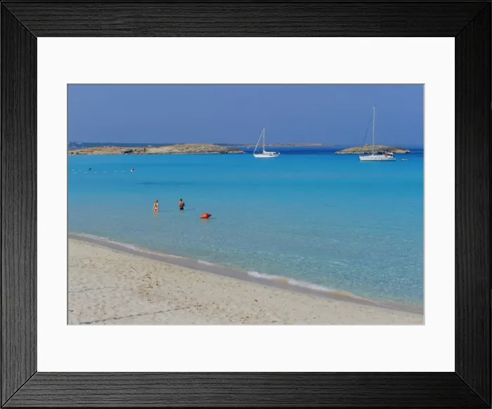 Framed Print : Playa de ses Illetes Framed Print : Playa de ses Illetes
