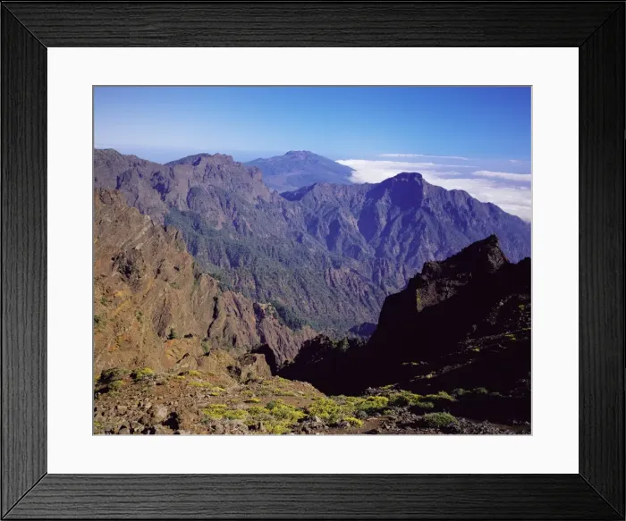 Framed Print : View over Parque Nacional de la Caldera de Taburiente Framed Print : View over Parque Nacional de la Caldera de Taburiente