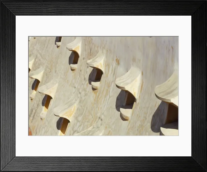 Framed Print : View of Gaudis Casa Mila modernist roof Framed Print : View of Gaudis Casa Mila modernist roof