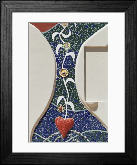 Framed Print : Architectural detail of decoration on a typical Ibizan house Framed Print : Architectural detail of decoration on a typical Ibizan house