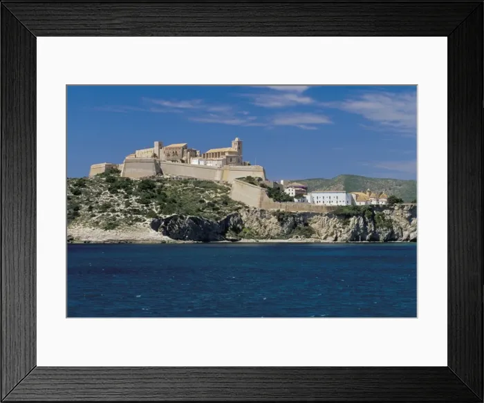 Framed Print : The walls and old centre of Ibiza town Framed Print : The walls and old centre of Ibiza town