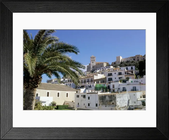 Framed Print : View of Ibiza old town centre Framed Print : View of Ibiza old town centre