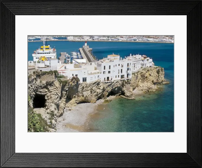 Framed Print : Aerial view of the centre of the old town Framed Print : Aerial view of the centre of the old town