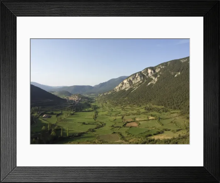 Framed Print : Green fields of Serra del Cadi (Sierra del Cadi) area Framed Print : Green fields of Serra del Cadi (Sierra del Cadi) area
