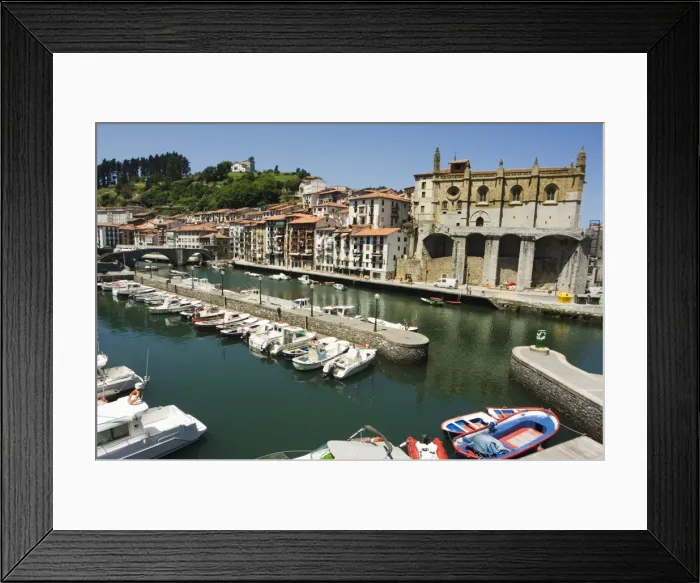 Framed Print : Ondarroa harbour Framed Print : Ondarroa harbour