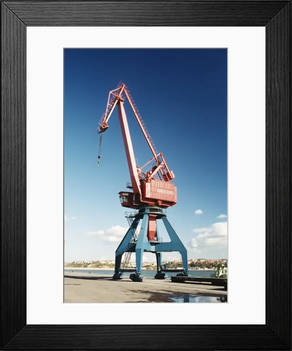 Framed Print : Loading crane at Port Santurtzi Framed Print : Loading crane at Port Santurtzi