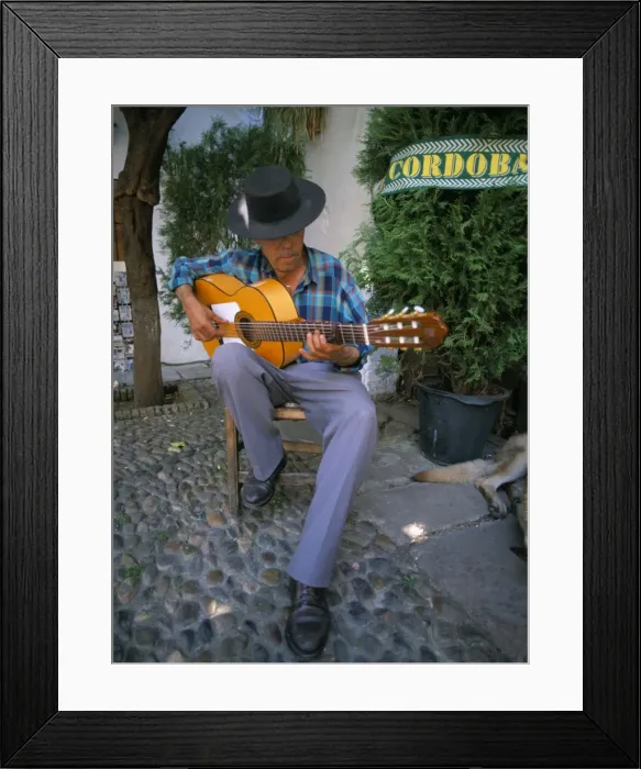 Framed Print : Man playing guitar Framed Print : Man playing guitar