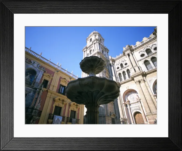 Framed Print : Fountain, Malaga Framed Print : Fountain, Malaga