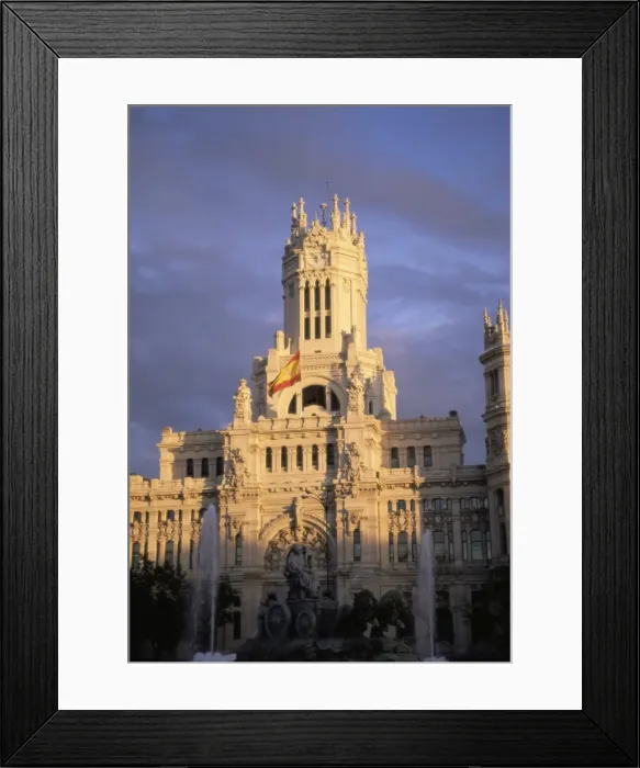Framed Print : Palacio de Comunicaciones at sunset Framed Print : Palacio de Comunicaciones at sunset