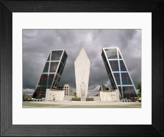 Framed Print : Kio Towers and Monument to the Discoverers at Castilla square Framed Print : Kio Towers and Monument to the Discoverers at Castilla square