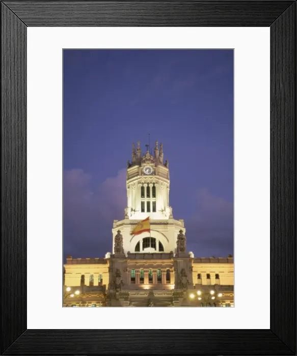Framed Print : Palacio de Comunicaciones at dusk Framed Print : Palacio de Comunicaciones at dusk