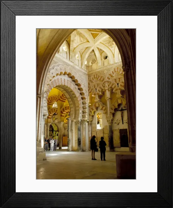 Framed Print : Interior of the Great Mosque (Mezquita) and cathedral Framed Print : Interior of the Great Mosque (Mezquita) and cathedral