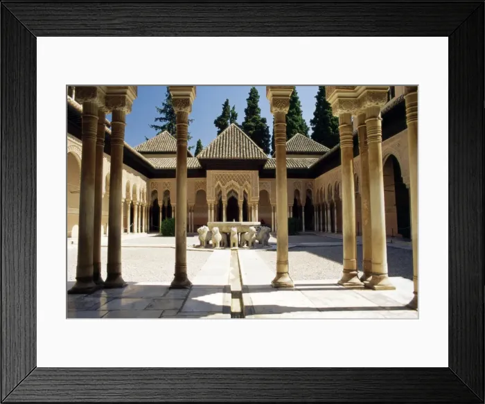 Framed Print : Court of the Lions Framed Print : Court of the Lions