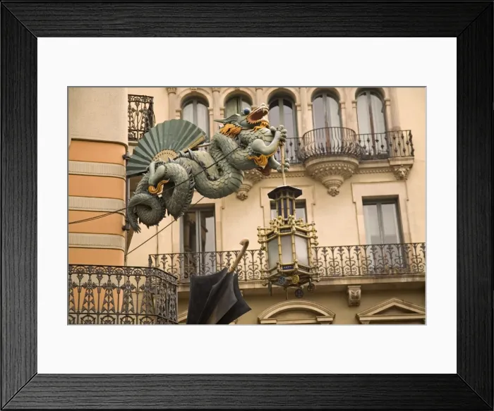 Framed Print : Architectural detail on La Rambla Street Framed Print : Architectural detail on La Rambla Street