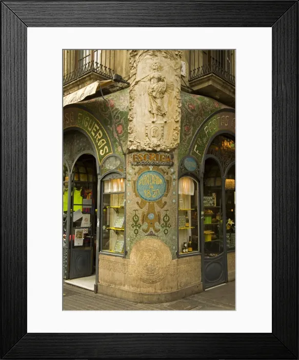 Framed Print : Detail of Escriba Pastisseria Framed Print : Detail of Escriba Pastisseria