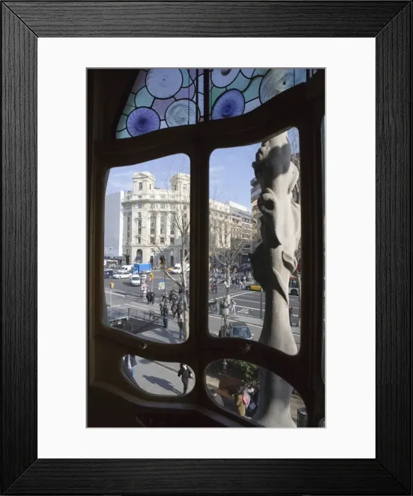 Framed Print : Window, Casa Batlo Framed Print : Window, Casa Batlo