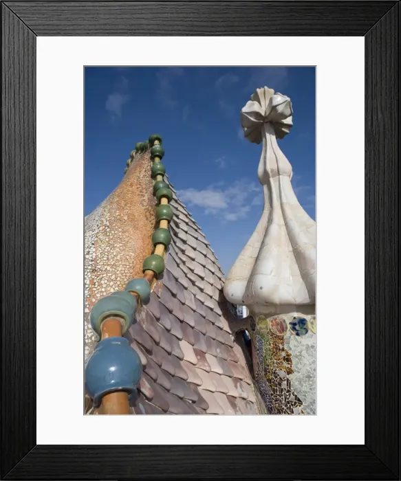 Framed Print : Rooftop, Casa Batlo Framed Print : Rooftop, Casa Batlo