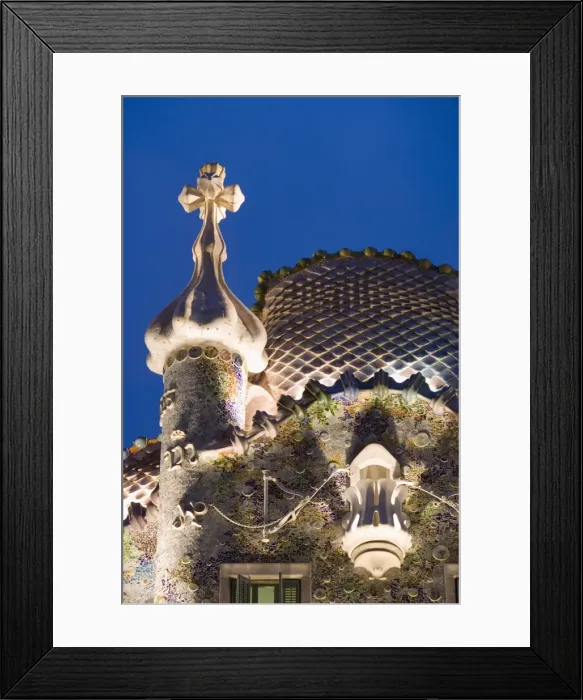 Framed Print : Evening view of rooftop Framed Print : Evening view of rooftop