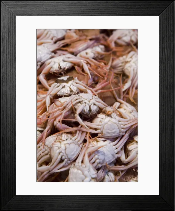 Framed Print : Crabs for sale