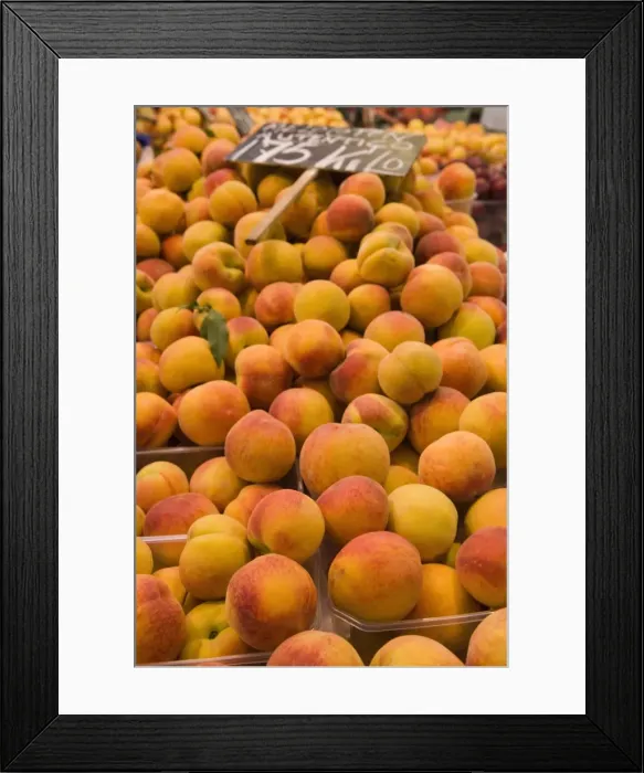 Framed Print : Peaches for sale Framed Print : Peaches for sale
