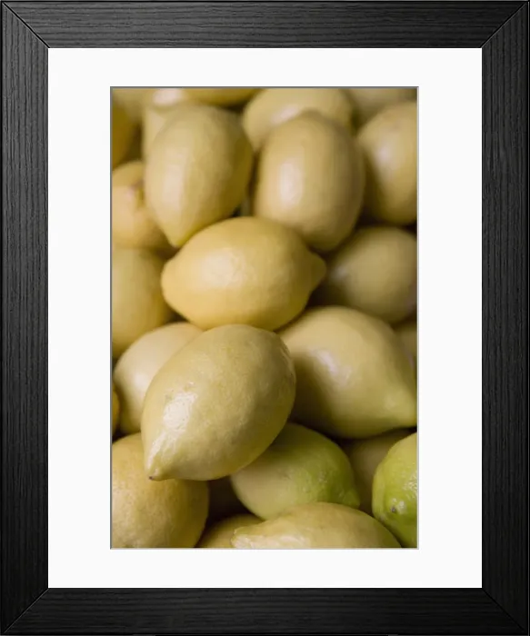 Framed Print : Lemons on market stall Framed Print : Lemons on market stall