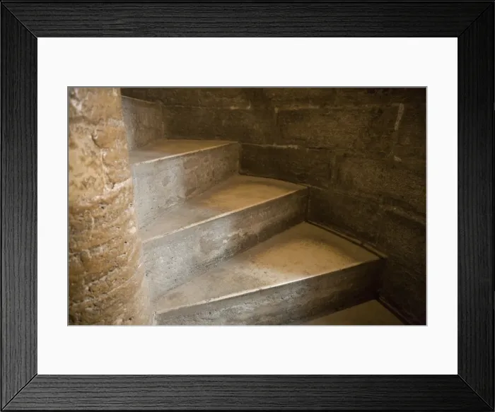 Framed Print : Spiral staircase in cathedral Framed Print : Spiral staircase in cathedral