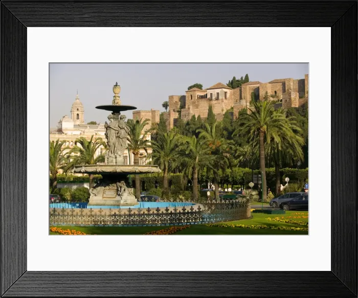 Framed Print : General Torrijos Square and Alcazaba Framed Print : General Torrijos Square and Alcazaba