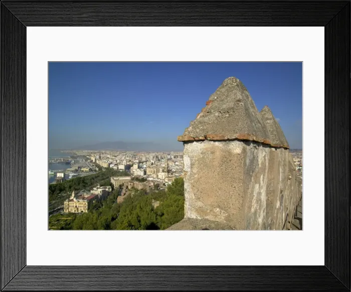 Framed Print : View of Malaga from Alcazaba Framed Print : View of Malaga from Alcazaba