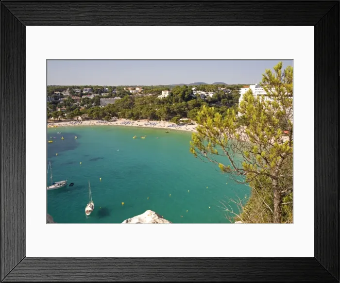Framed Print : Cala En Porter beach Framed Print : Cala En Porter beach