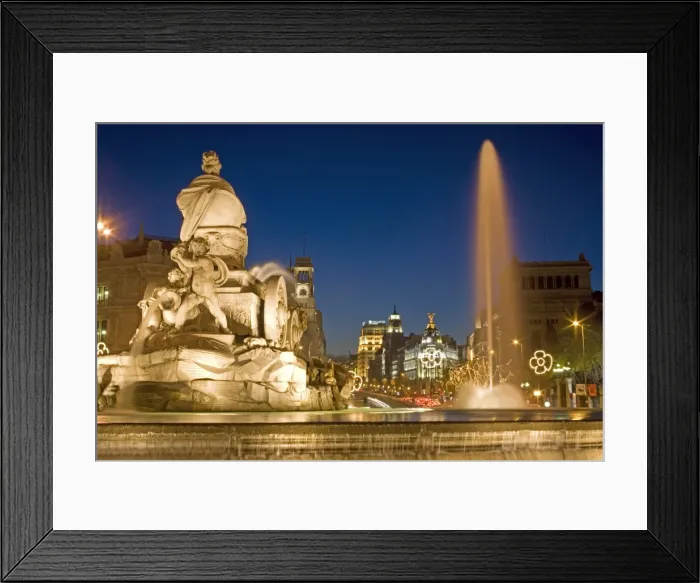 Framed Print : Cibeles Square (Plaza de Cibeles) and Cibeles fountain Framed Print : Cibeles Square (Plaza de Cibeles) and Cibeles fountain