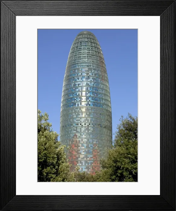 Framed Print : Agbar tower by architect Jean Nouvel Framed Print : Agbar tower by architect Jean Nouvel