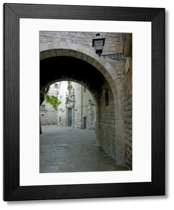 Framed Print : Signs of the Civil War in Sant Felip Neri Square Framed Print : Signs of the Civil War in Sant Felip Neri Square