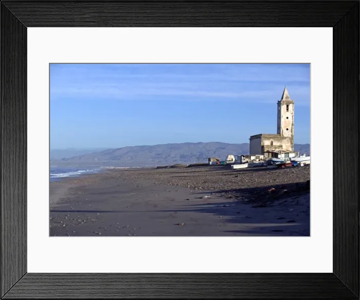 Framed Print : La Fabriquilla (El Corralete) beach