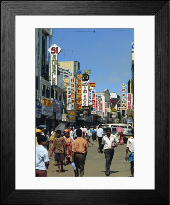 Framed Print : Main Street area Framed Print : Main Street area