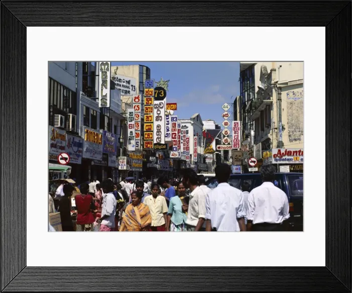 Framed Print : Busy street scene Framed Print : Busy street scene
