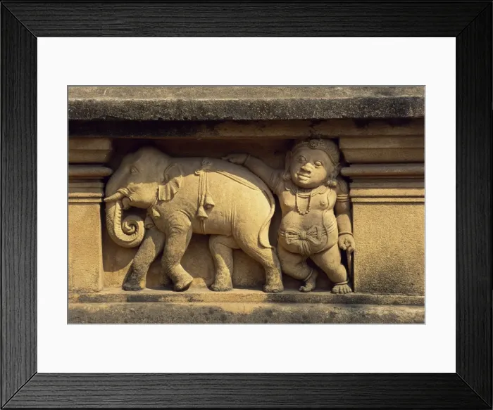 Framed Print : Detail on temple at Kelaniya Framed Print : Detail on temple at Kelaniya