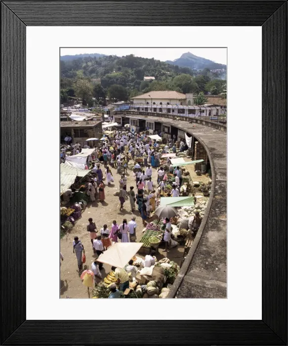 Framed Print : Market area Framed Print : Market area