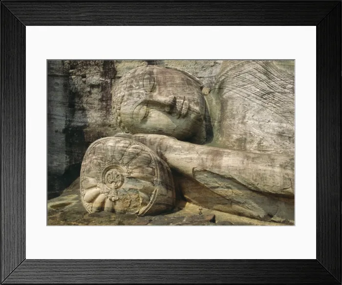 Framed Print : Statue of the reclining Buddha Framed Print : Statue of the reclining Buddha