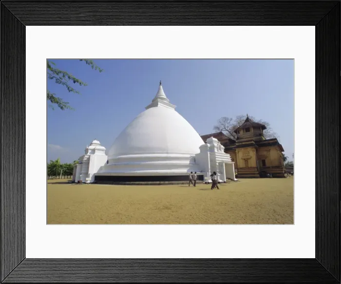 Framed Print : White Buddhist stupa Framed Print : White Buddhist stupa