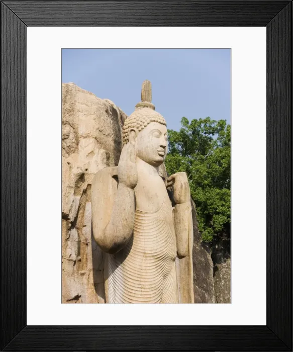 Framed Print : Giant standing statue of the Buddha Framed Print : Giant standing statue of the Buddha